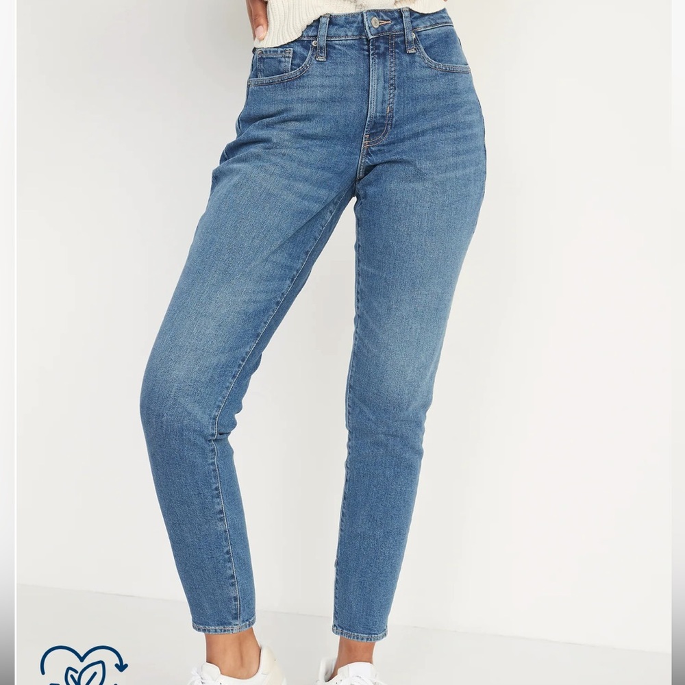 NWT Old Navy Curvy High-Waisted O.G. Straight Ankle Jeans for Women